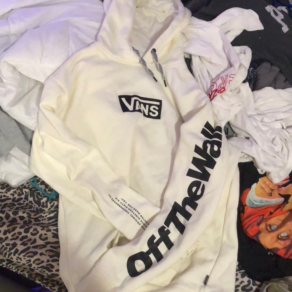 Off white color VANS hoodie